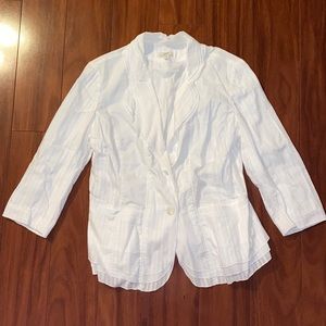 J Jill Eyelet Cotton Blazer